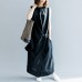 Elegant dark gray linen maxi dress oversized O neck baggy dresses linen clothing dress casual Sleeveless tie waist caftans