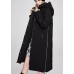 Loose Black zippered Pockets Warm Casual Winter Duck Down down coat